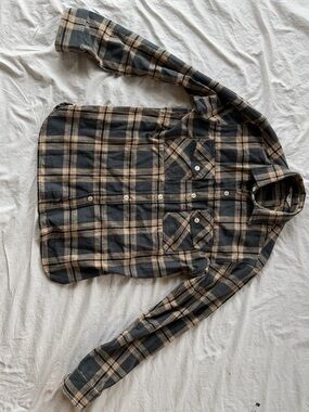 3Sixteen Crosscut Flannel in Slate - Med